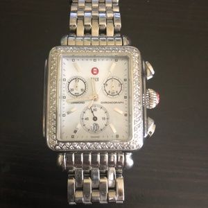 Michele Diamond Deco Watch
